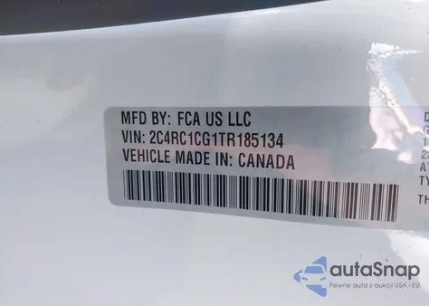 2026 Chrysler Voyager Lx из США, поврежденный, VIN 2C4RC1CG1TR185134